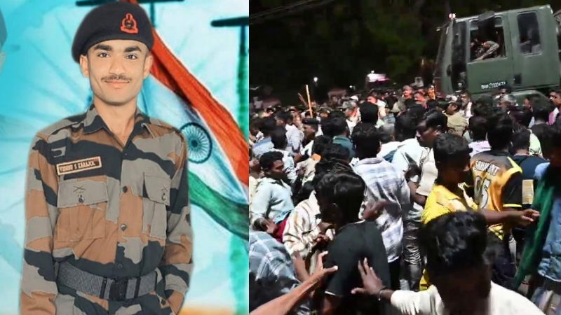 Lathi Charge Soldier Indian Army