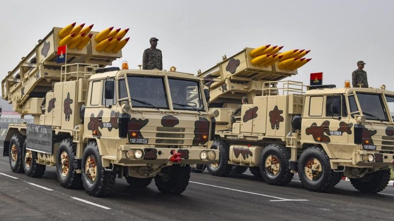 Pinaka Multi Barrel Rocket Launcher