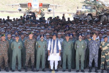 Rajnath Singh in bhuj airbase