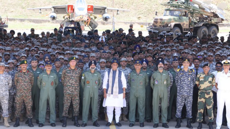 Rajnath Singh in bhuj airbase