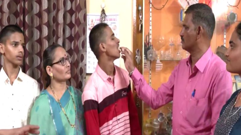 SSLC Result Parents feed cake to son who failed in 6 subjects Bagalkote