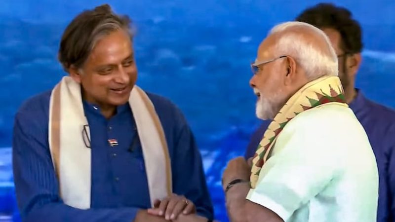 Shashi Tharoor and modi
