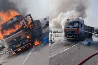 Tumakuru Lorry Fire