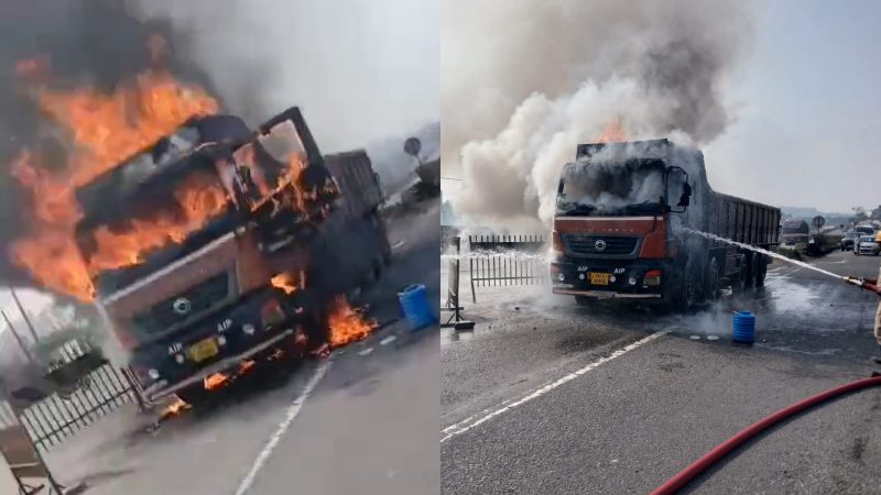 Tumakuru Lorry Fire