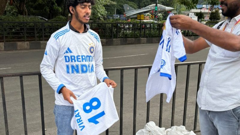 Virat White Jersy