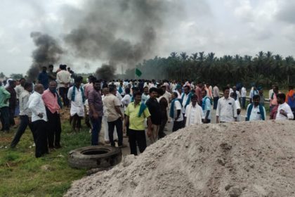 tumakuru outrage erupts against hemavati express link canal project work temporarily halted