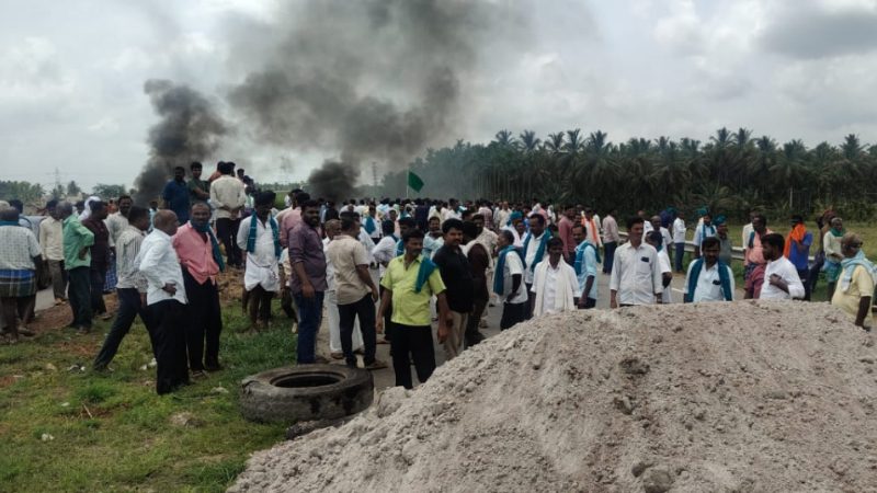 tumakuru outrage erupts against hemavati express link canal project work temporarily halted