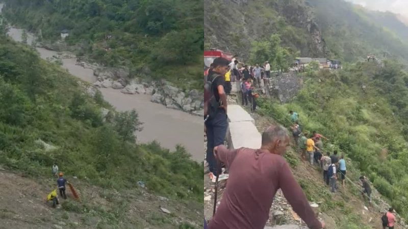 1 killed seven injured as bus falls into Alaknanda river in Uttarakhand