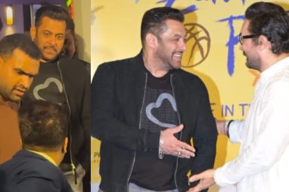 Aamir Khan Sitaare Zameen Par premiere Salman Khans bodyguard stop the person Viral Video