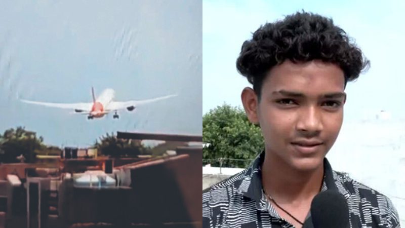 Ahmedabad Air India Plane Crash Aryan Asari Captured Viral Video