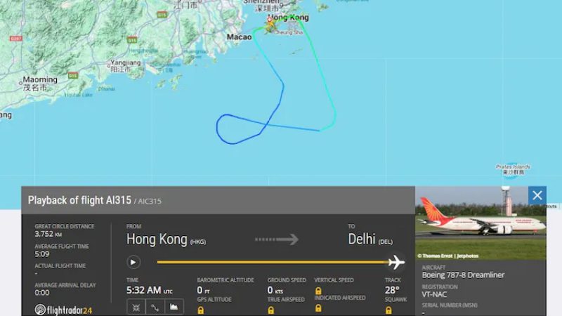 Air India Dreamliner returns to Hong Kong after technical issue