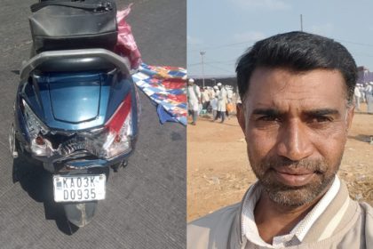 BMTC bus crushes man to death Hebbala Bengaluru
