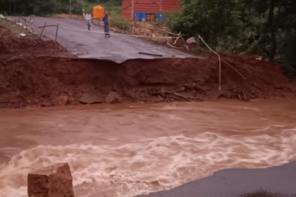 Belagavi Goa Road Washed Away Due To Rain