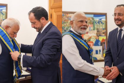 Cyprus top civilian award to modi