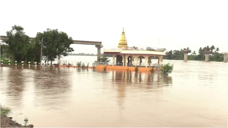 Datta temple Chikkodi Krishna River