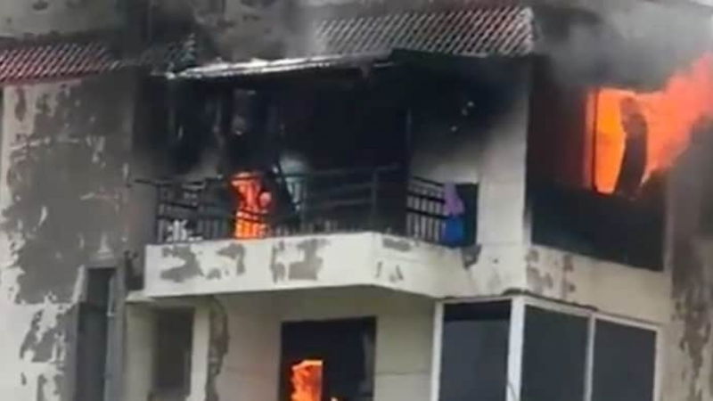 Delhi Dwaraka Shabad apartment fire