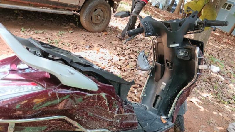 Fortuner collides with two wheeler Aeronautical engineer nandini dies bagalur kiadb 2