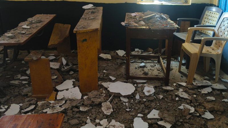 Gadag Classroom Roof Collapse