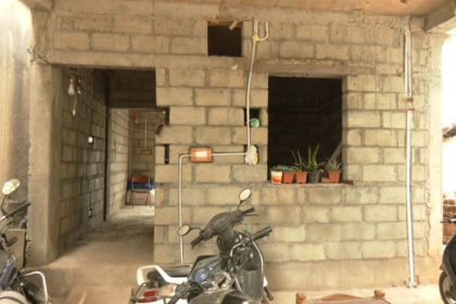 Haveri Corruption in slum board house construction