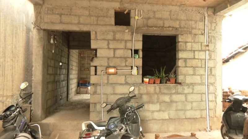 Haveri Corruption in slum board house construction