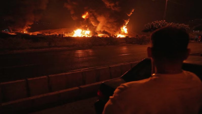 Israeli strikes hit irans oil Depot