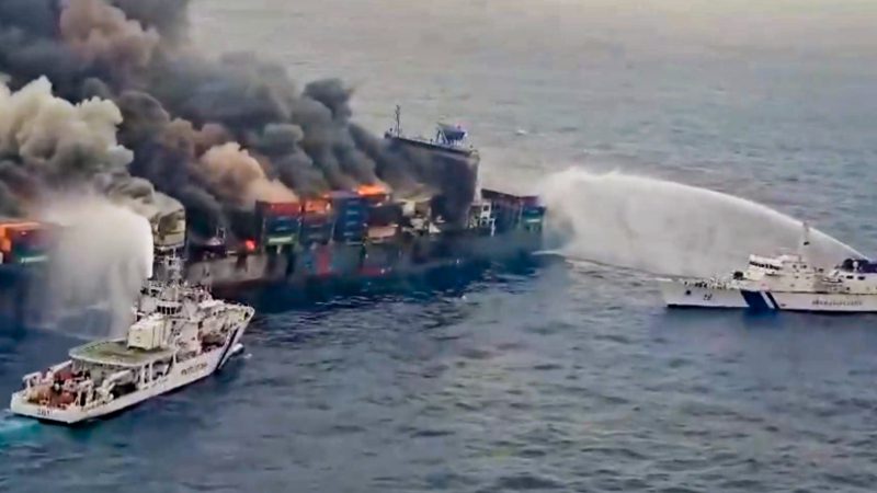 Kerala Cargo Ship Fire