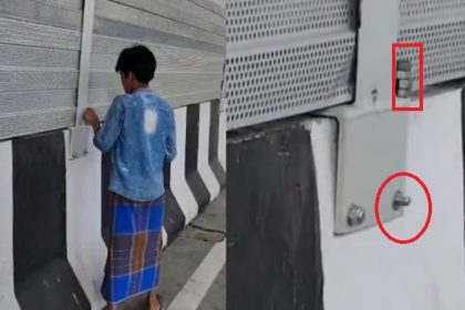 Kids Remove Nuts And Bolts From Rs 422 Crore Patna Flyover Like Its A Toy Bihar Social Mida Viral Video