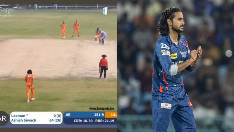 LSG Spinner Digvesh Rathi Takes 5 Wickets In 5 Balls During Local T20 League Match