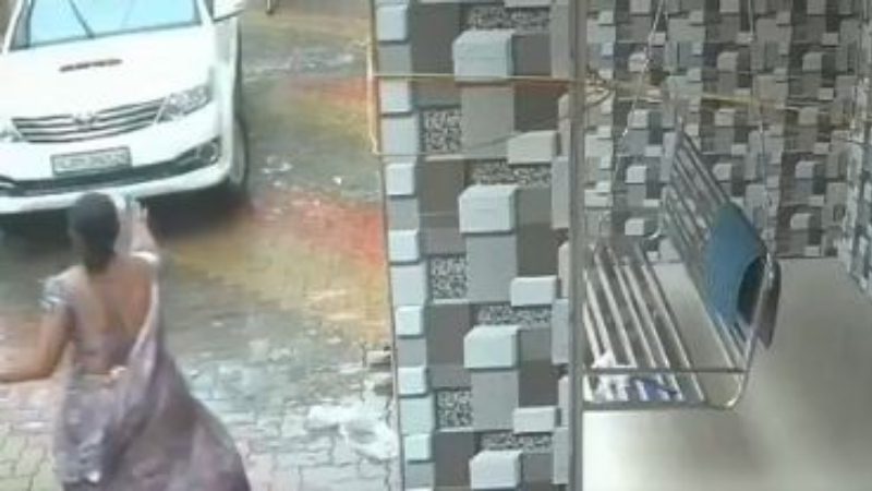 Miracle in Gujarat Toddler comes under SUV escapes without a scratch