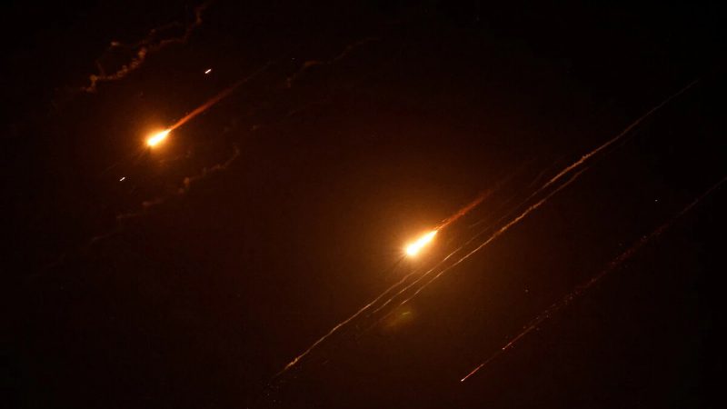 Missiles launched from Iran towards Israel