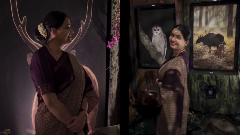 Pavithra Gowda enters D Boss Safari Stonny Brook Bengaluru 1
