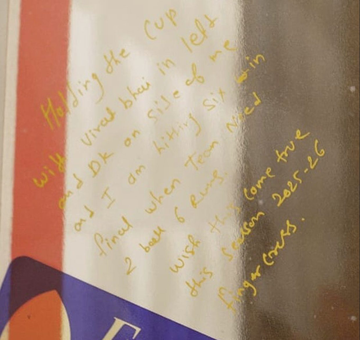 RCB vs PBKS IPL Final Virat On Left DK On Right Jitesh Sharma dressing room Notes Down Power of Manifestation