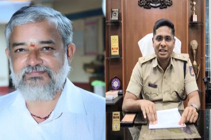 RSS leader UG Radha and Dakshina Kannada SP Arun Kumar