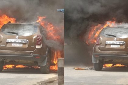 Raichuru Car Fire