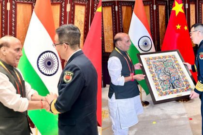 Rajnath Singh with China defence Minister