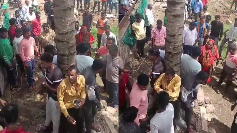 Sri Rama Sena activists tied to a tree and attacked for trying to protect cows hukkeri