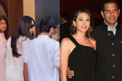 Sunjay Kapur funeral Karisma Kapoor daughter Samaira son Kiaan pay floral tributes to late businessman 2