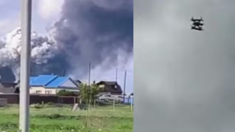 Ukrainian Drones Strike Airbase In Russia At Least 40 Aircraft Hit