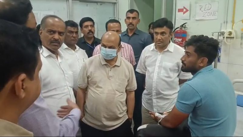 bjp leaders visits hospitals
