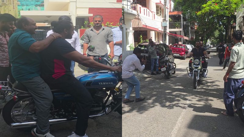 dhruva sarja bike ride