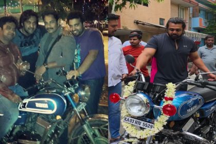 dhruva sarja yamaha RD 350 byke