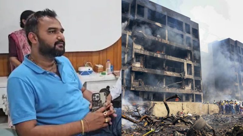 gujarat docter who supposed to travel in plane which crashed in ahmedabad