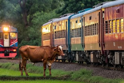 6 cows die after being hit by passenger train in bagalkote