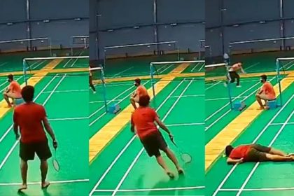 A 25 year old youth died after suffering a heart attack while playing badminton at in Hyderabad