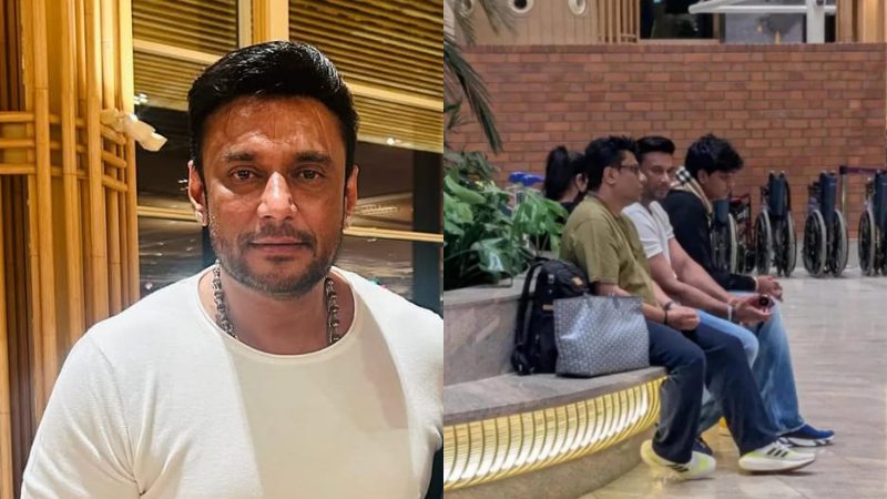Actor Darshan At Bengaluru Airpor
