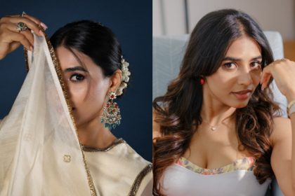Actress Sapthami Gowda photoshoot in a simple look wearing a salwar