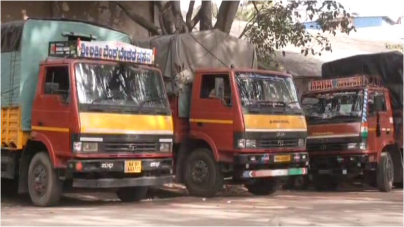 Anna Bhagya Rs 260 crore rent due Lorry owners call for indefinite strike against karnataka govt 2