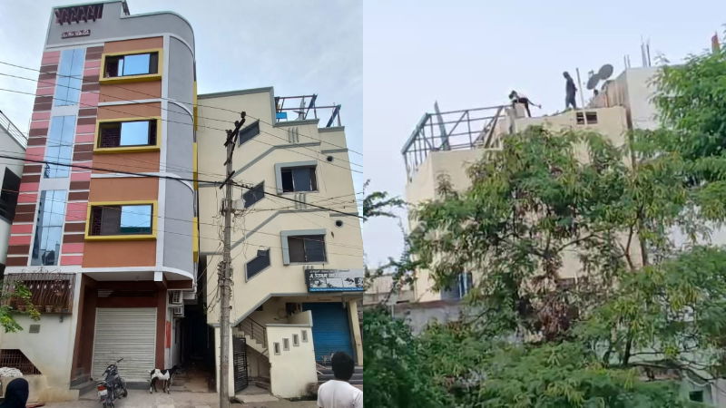 Building collapse in raichuru