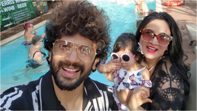 Harshika Poonacha Bhuvan Ponnanna toured 3 countries with Tridevi 1