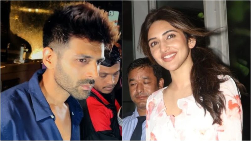 Kartik Aaryan and Sreeleela step out for dinner